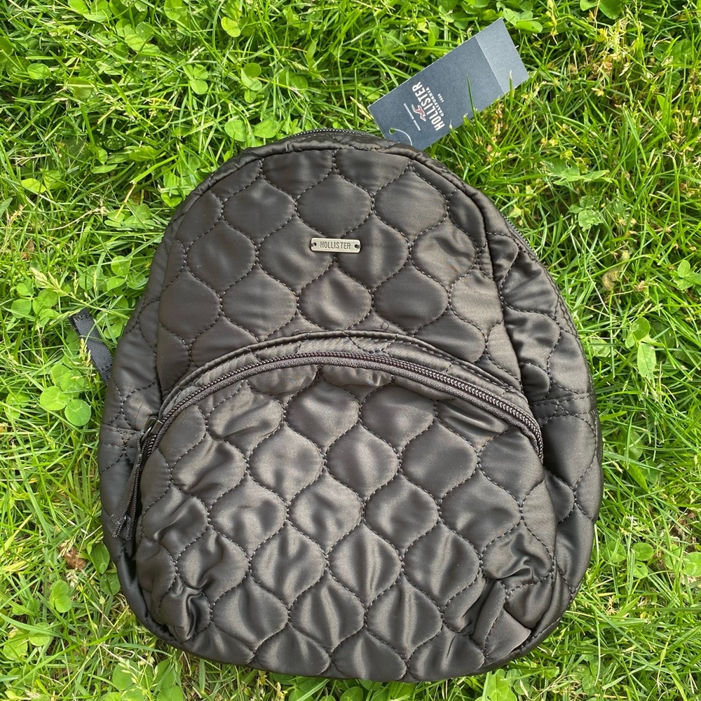 Quilted Hollister Small Backpack Purse